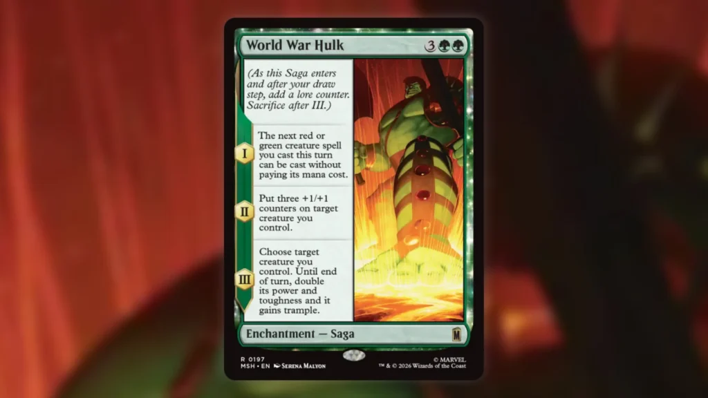 Best Cards Marvel Super Heroes World War Hulk