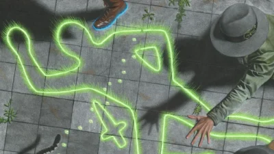 Chalk Outline | Murders at Karlov Manor | Art by Julia Griffin