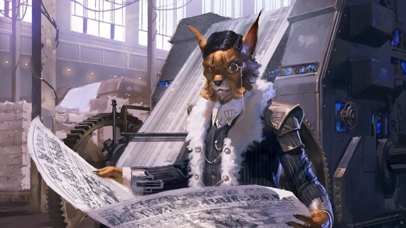 Denry Klin, Editor in Chief | Streets of New capenna Commander Decks | Art by Aaron J. Riley