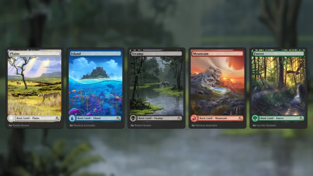 Green Game Jam MTG Arena Basic Lands