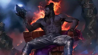 Killmonger, Ruthless Usurper | Marvel Super Heroes Commander | Art by L.A. Draws