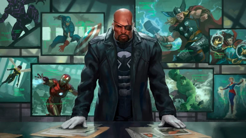 Director Nick Fury | Marvel Super Heroes Commander Decks | Art by Javier Charro