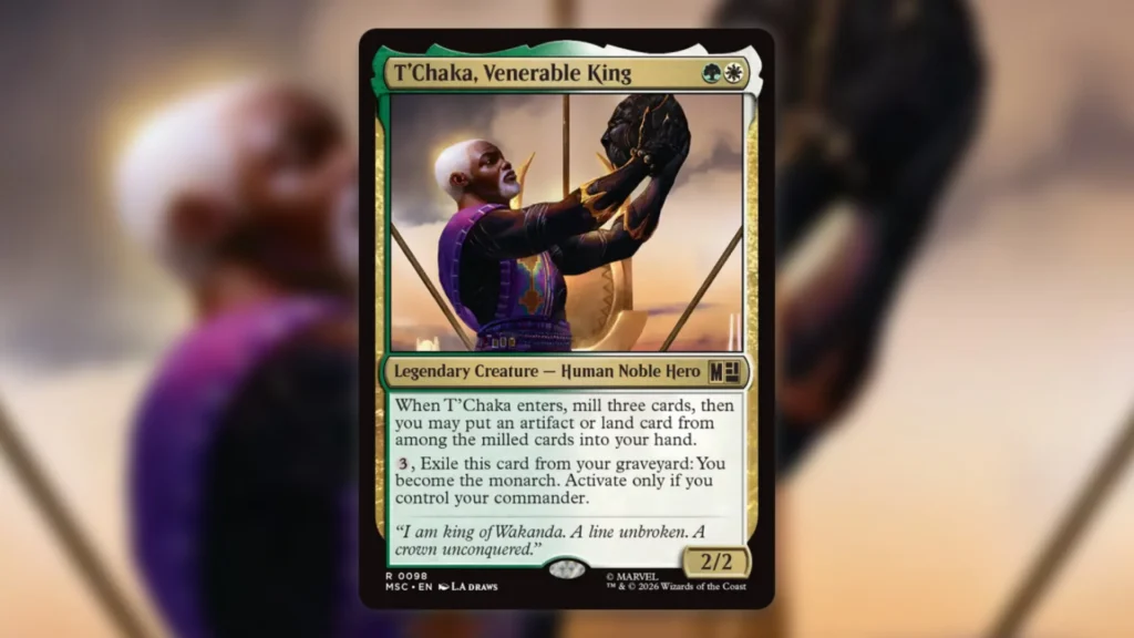 MTG Wakanda Forever TChaka Venerable King