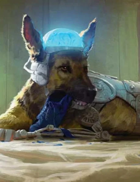 Rex, Cyber-Hound | Fallout | Art by Jeremy Paillotin