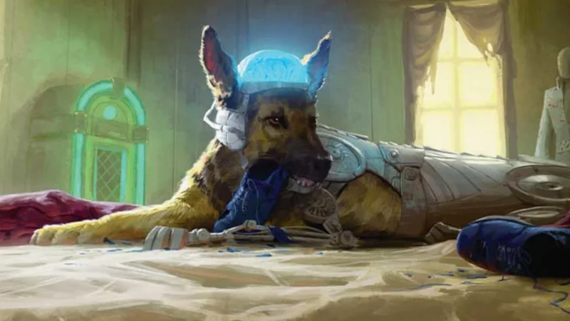 Rex, Cyber-Hound | Fallout | Art by Jeremy Paillotin