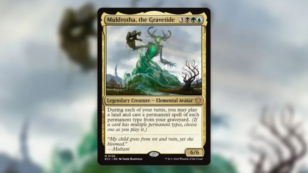Best MTG Reanimator Commanders Muldrotha the Gravetide