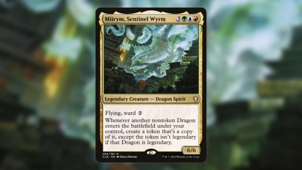 MTG Best Dragons Miirym Sentinel Wyrm