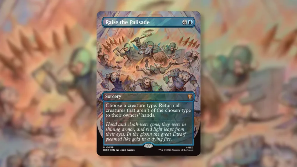MTG Raise the Palisade