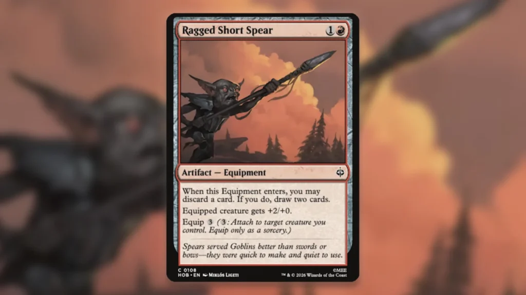 MTG The Hobbit Spoilers July 27th Ragged Short Spear