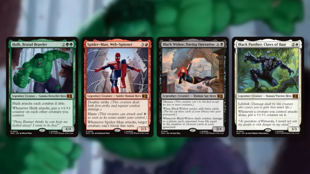 Marvel Super Heroes Welcome Deck Cards