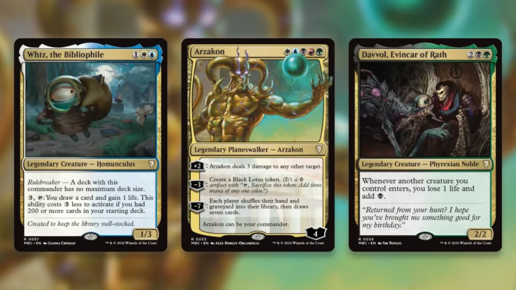 Mystery Booster Commander Edition Spoilers