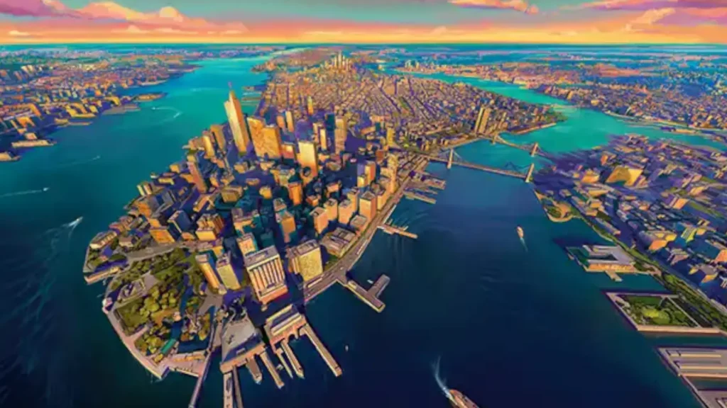 Vibrant Cityscape | MTG Spider Man