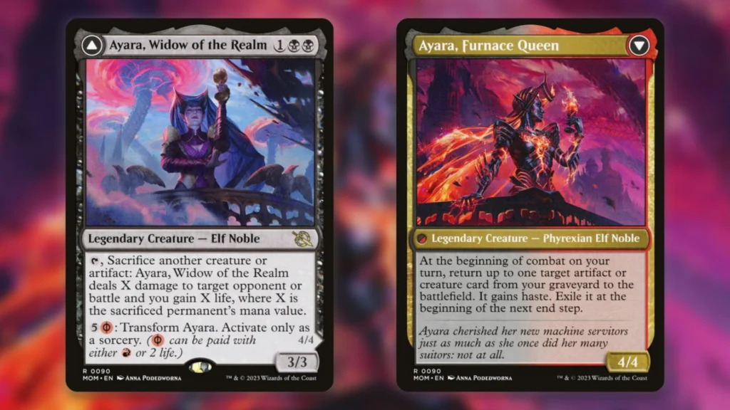 Ayara Widow of the Realm Furnace Queen MTG