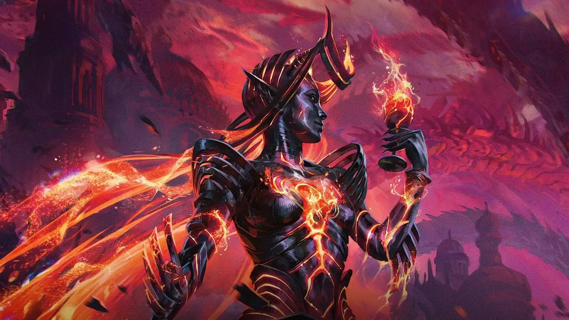 Ayara, Furnace Queen | March of the Machine | Art by Anna Podedworna