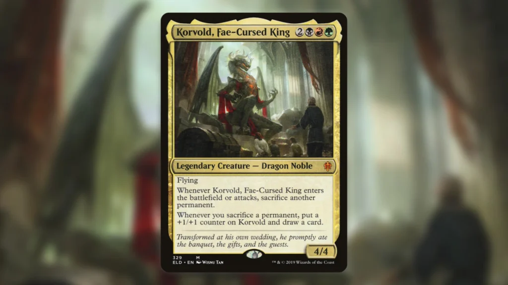 Best MTG Treasure Commanders Korvold Fae-Cursed King