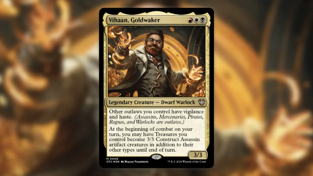 Best MTG Treasure Commanders Vihaan Goldwaker