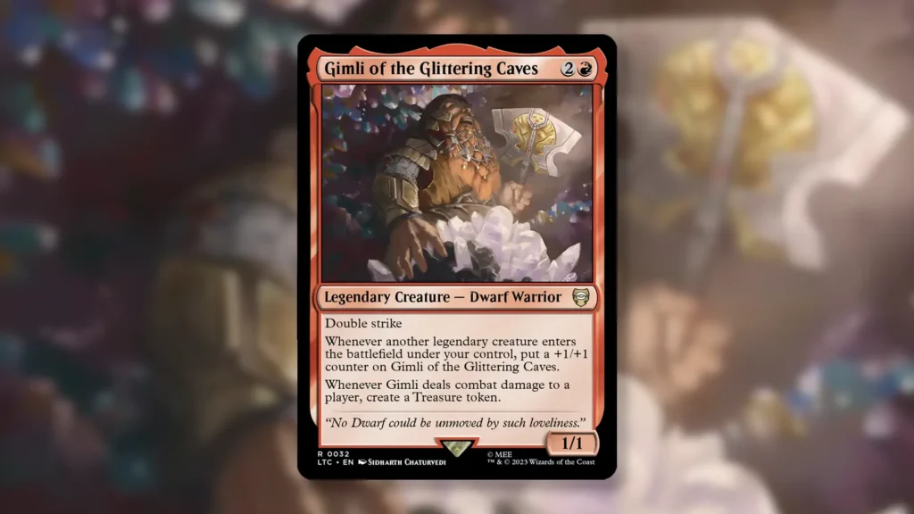 MTG Gimli of the Glittering Caves | card