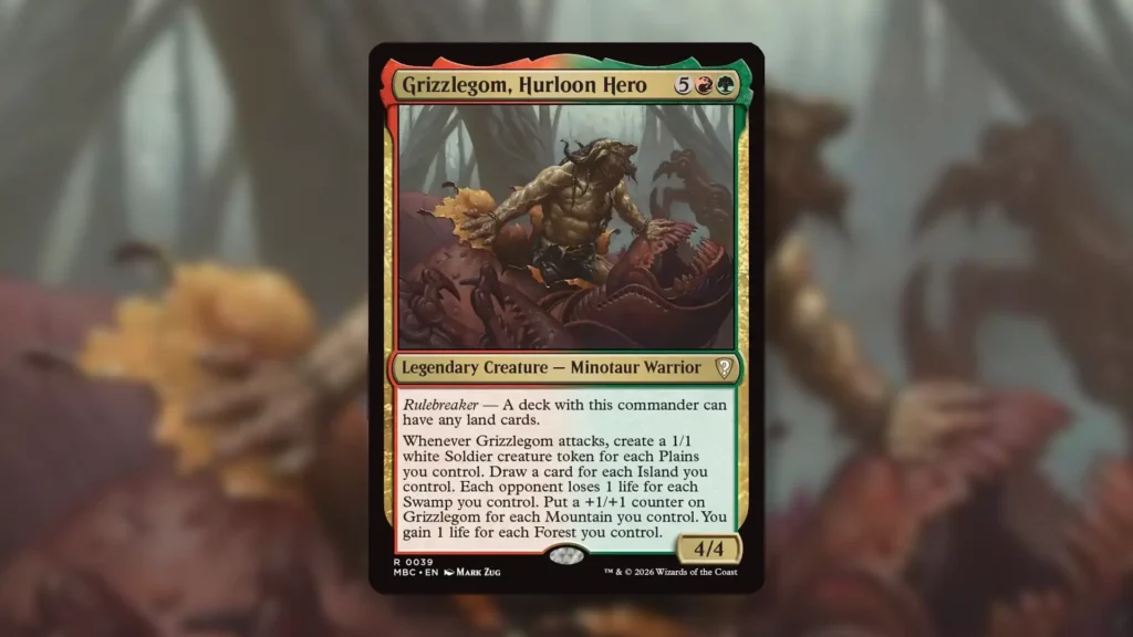 MTG Grizzlegom, Hurloon Hero | Card