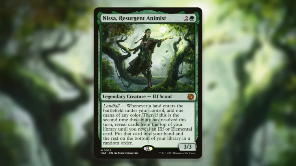Nissa Resurgent Animist MTG Duel Commander