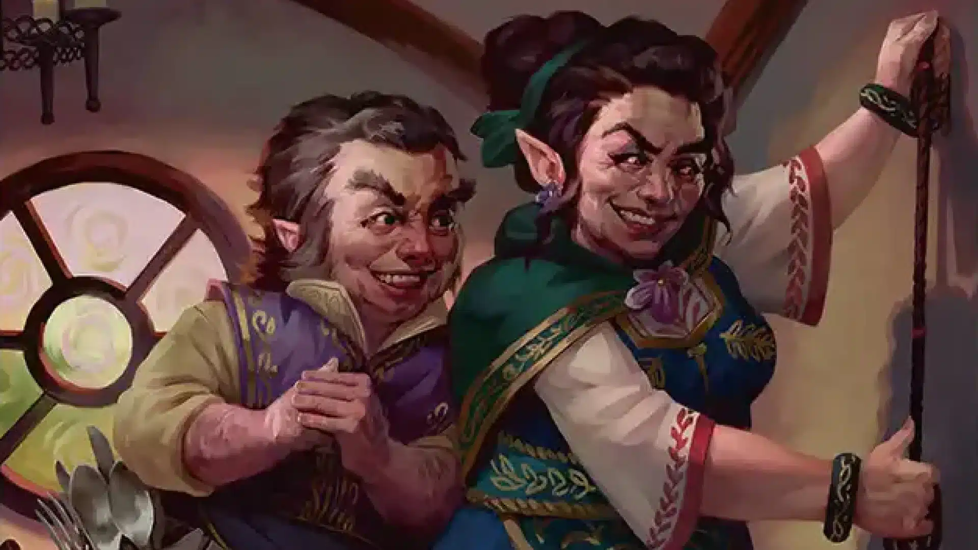 The Sackville-Bagginses | The Hobbit | Art by Denman Rooke