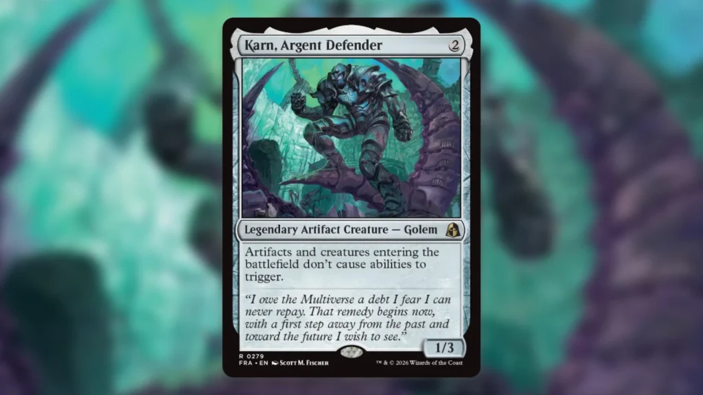 Best Cards MTG Reality Fracture Karn Argent Defender