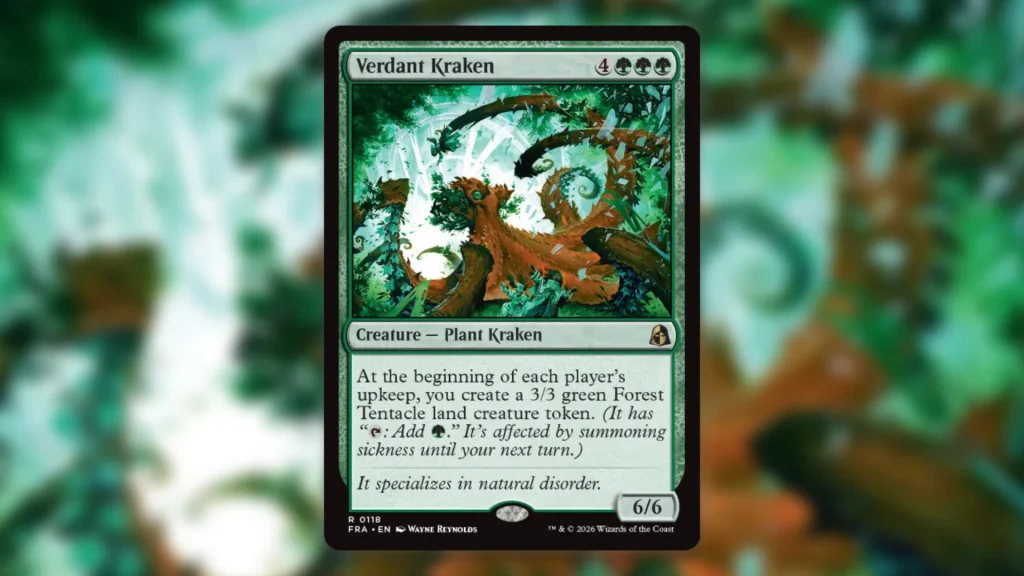 Best Commander Cards MTG Reality Fracture Verdant Kraken