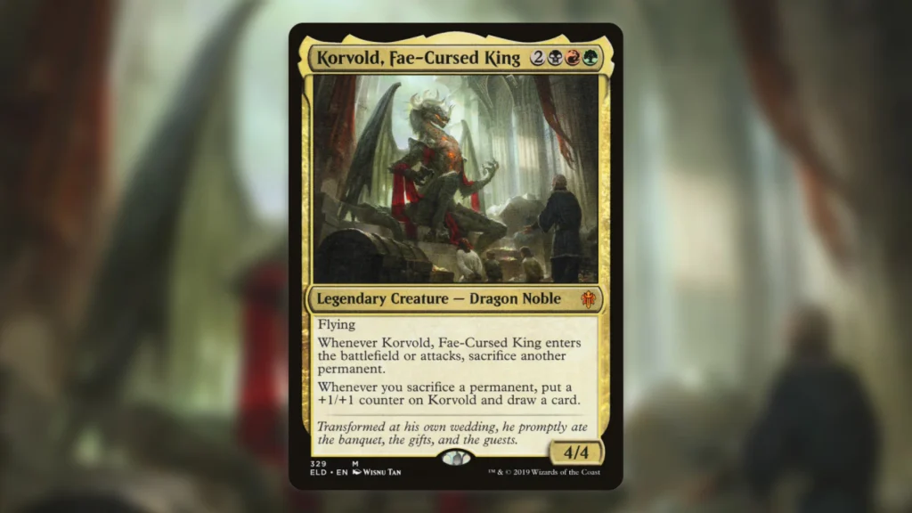 Best MTG Aristocrats Commanders Korvold Fae-Cursed King