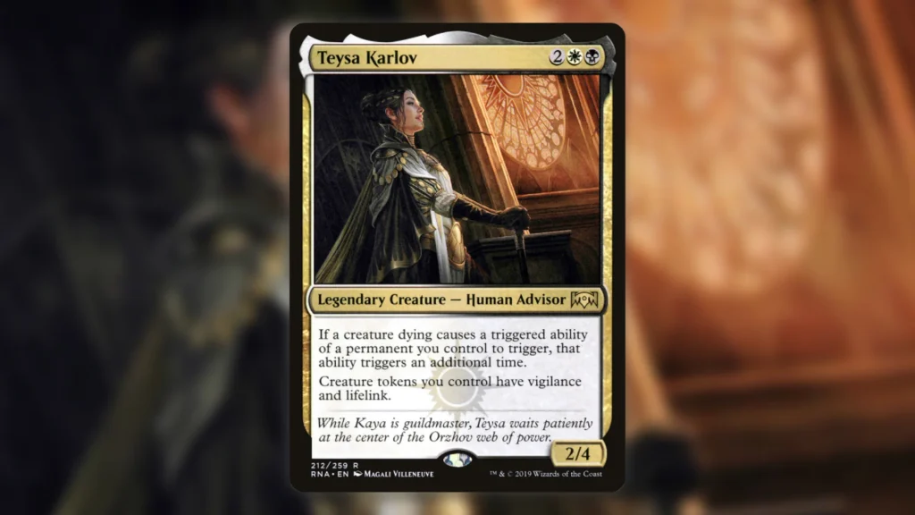 Best MTG Aristocrats Commanders Teysa Karlov
