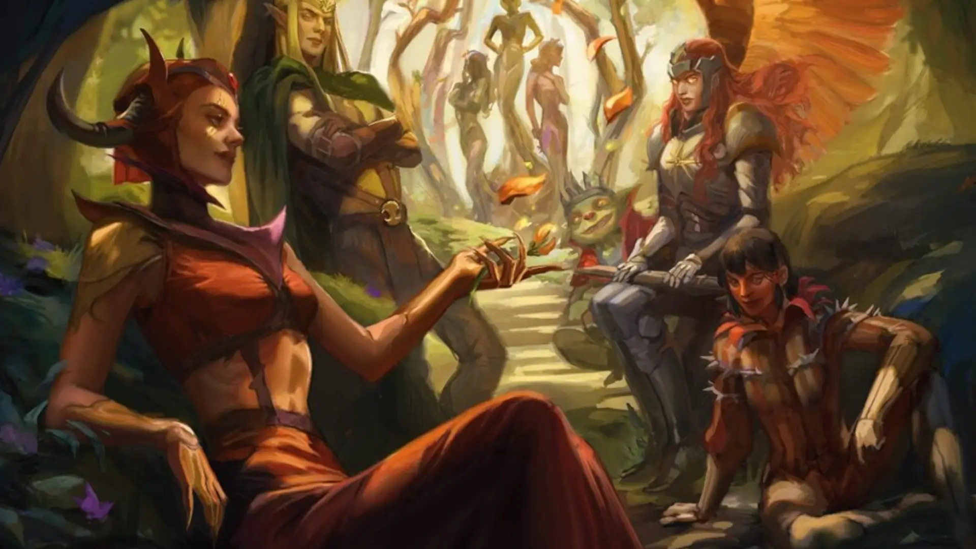 MTG Asssemble the Players | Murders at Karlov Manor | Art by Evyn Fong
