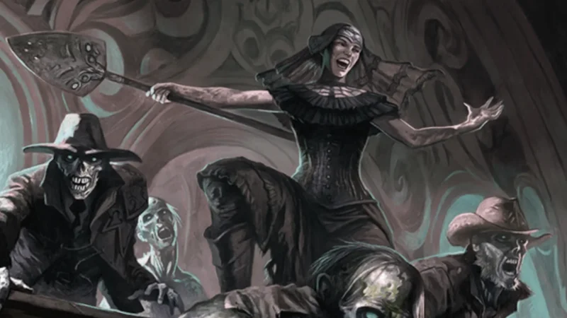 MTG Lively Dirge | Outlaws of Thunder Junction | Art by Warren Mahy
