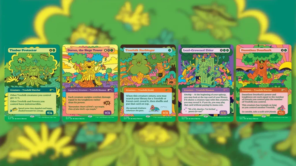 MTG Peace, Love, & Treefolk Secret Lair