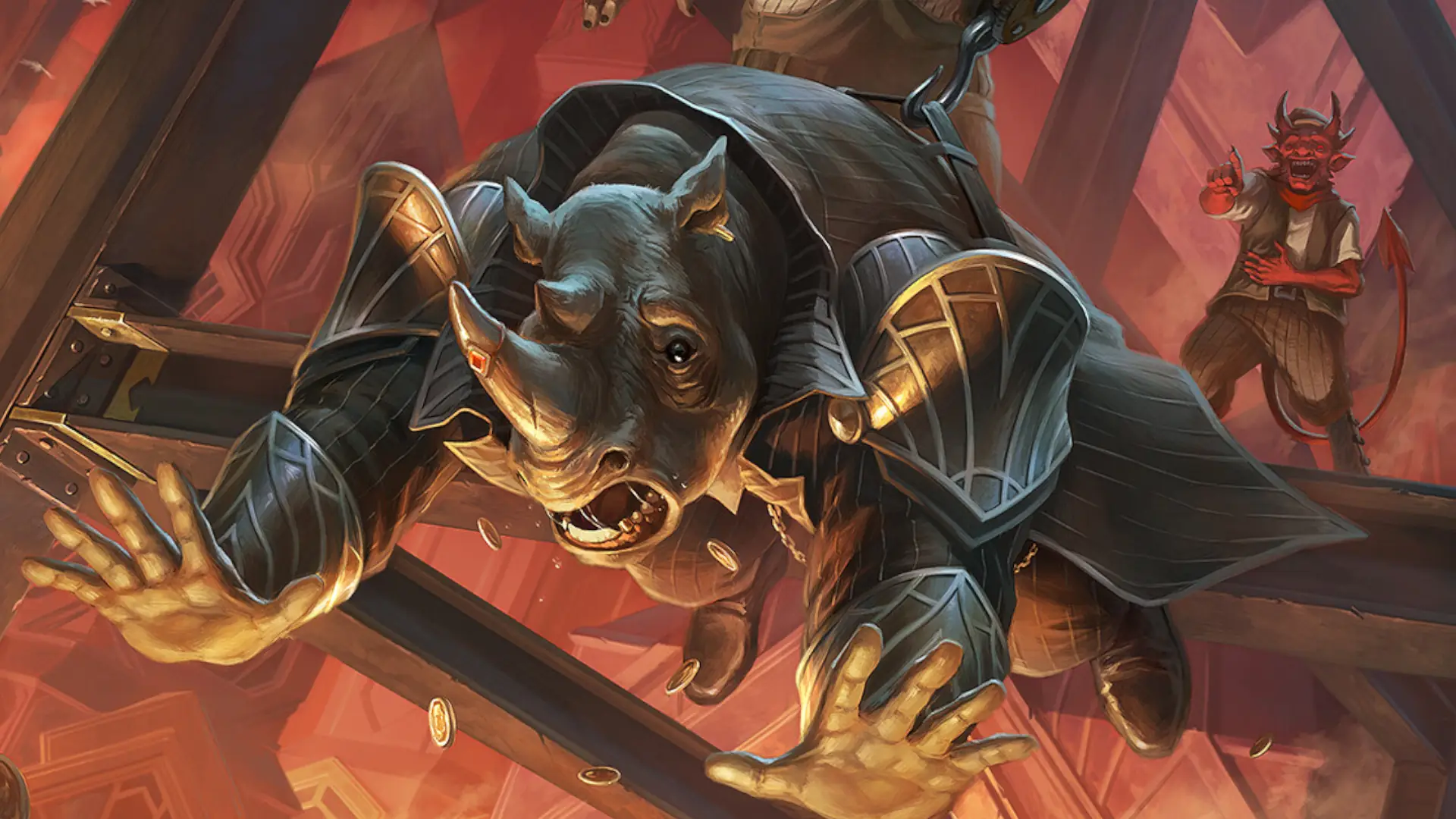 MTG Traumatic Prank | Alchemy: New Capenna | Art by Brian Valeza