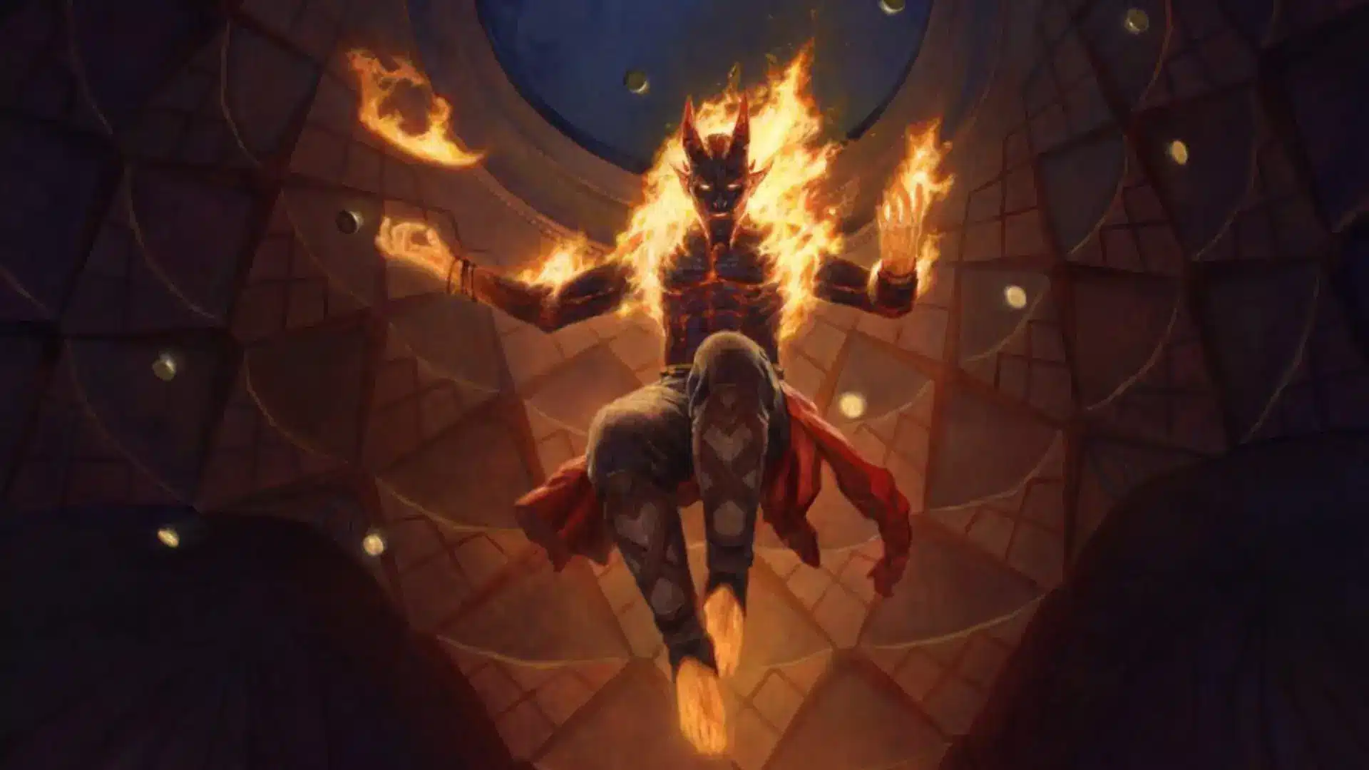 Yusri, Fortune's Flame | Modern Horizons 2 | Art by Steven Belledin