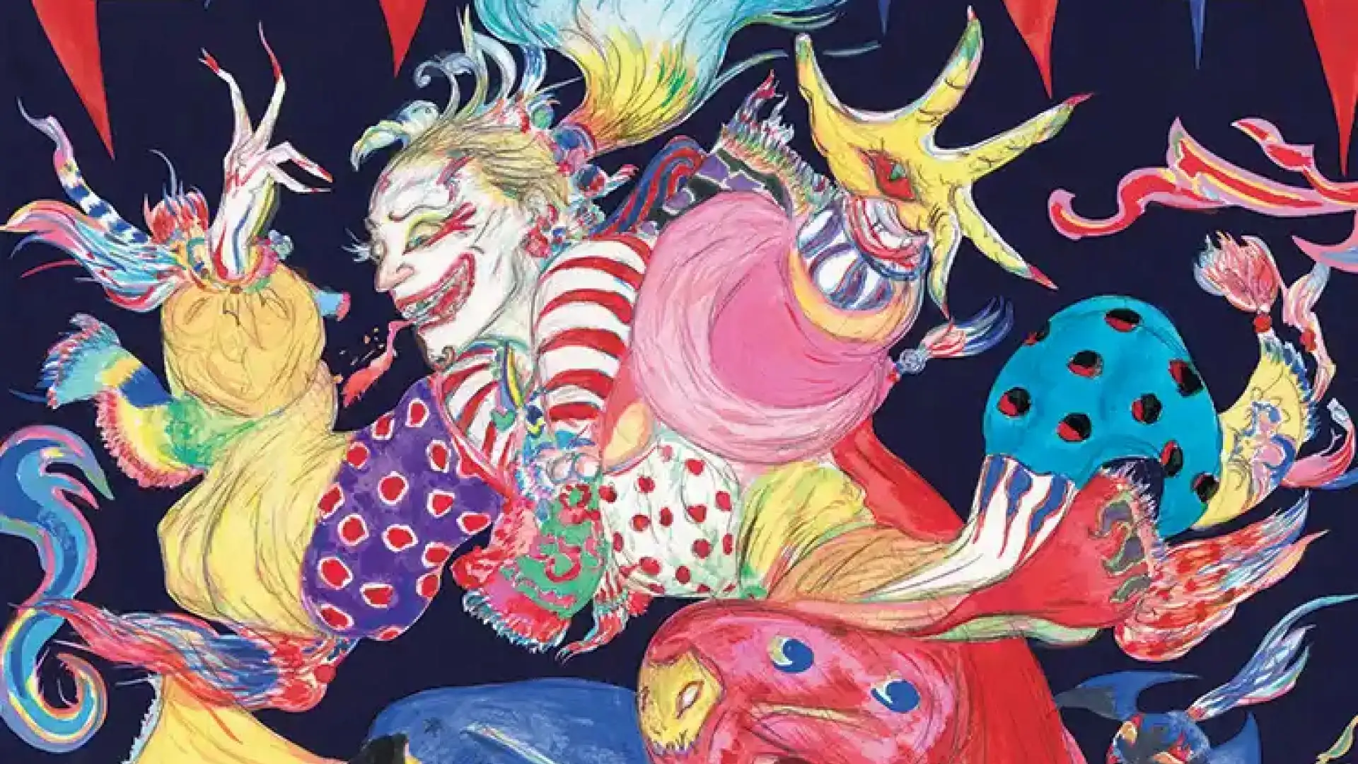 Kefka, Court Mage | Final Fantasy | Art by Yoshitaka Amano