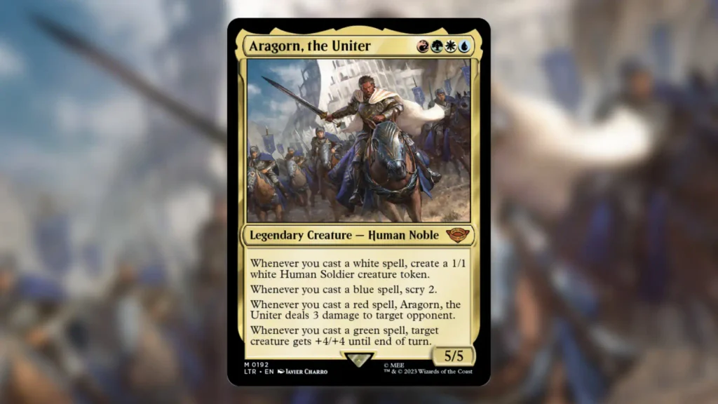 Best MTG Legends Commanders Aragorn the Uniter