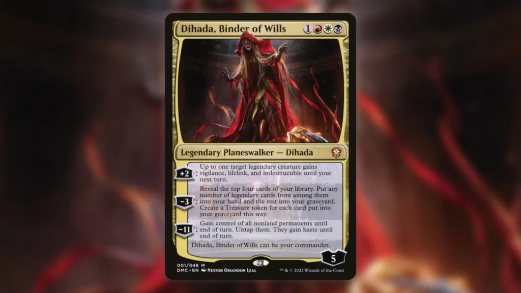 Best MTG Legends Commanders Dihada Binder of Wills