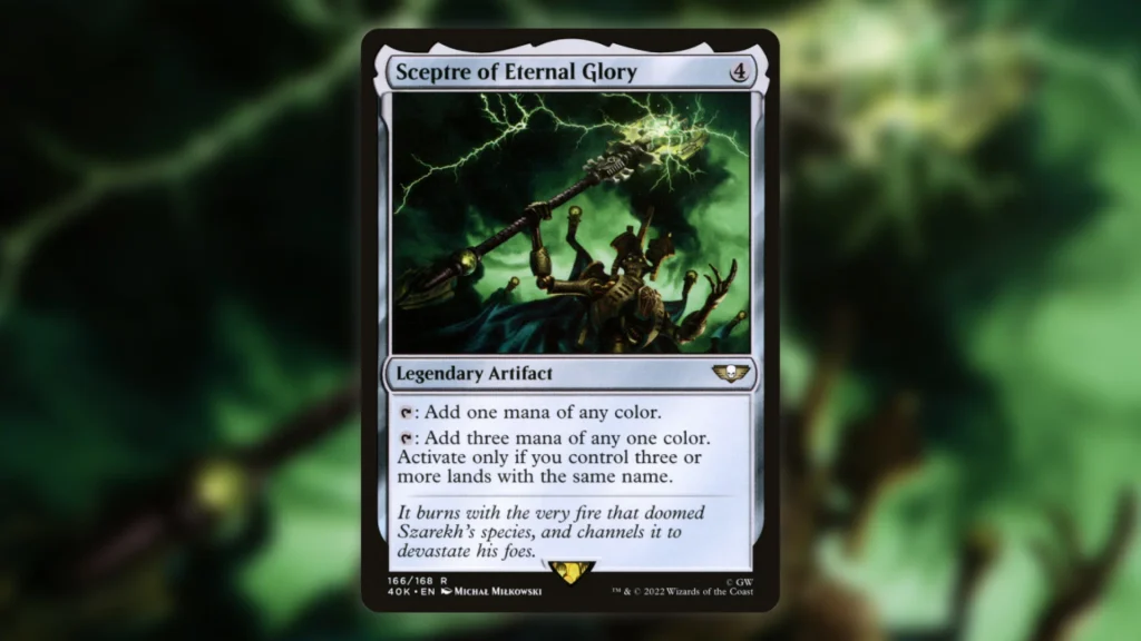 Best MTG Warhammer 40K Cards Sceptre of Eternal Glory