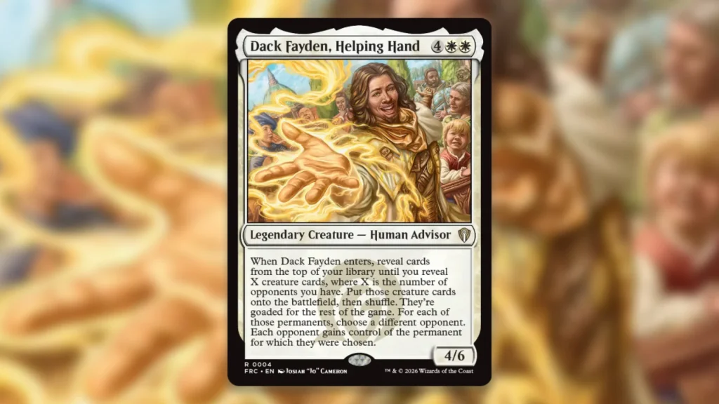 Dack Fayden Helping Hand cEDH