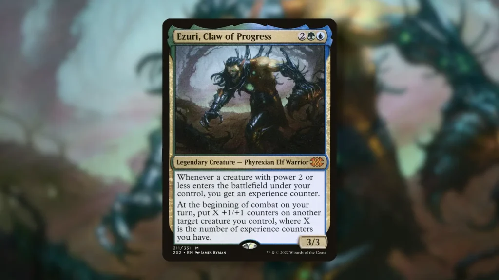 Ezuri, Claw of Progress | Double Masters 2022 | Art by James Ryman