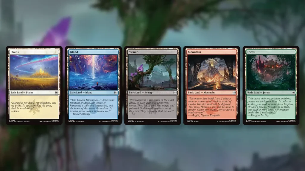 MTG Marvel: Darkhold Destiny Basic Lands