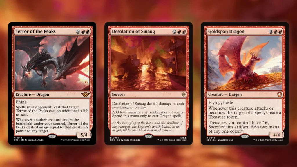 MTG Reign of Dragons Upgrades Dragon Synergy