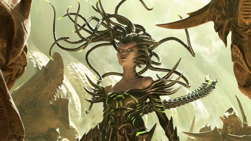 Vraska, Betrayal's Sting | Phyrexia: All Will Be One | Art by Chase Stone