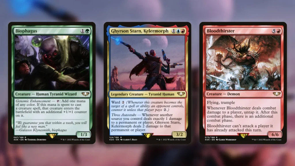 Warhammer 40K Commander Deck Reprint Pricey Cards